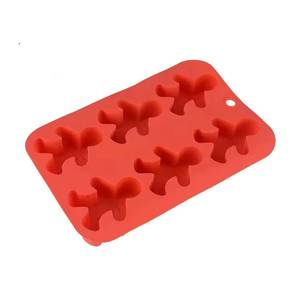 Factory Wholesale Christmas Ginger Bread Man Molds Sustainable <b>Silicone</b> <b>Baking</b> Sheet Eco-Friendly Cake Soap Use - Product Image 3