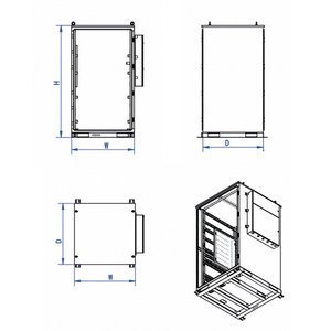 Armoire de commutation, Armoire de raccordement au réseau, Armoire de stockage d'énergie/à refroidissement liquide, Boîtier de distribution - Product Image 4