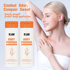 Polvo corporal perfumado absorbente de sudor para el cuidado corporal de etiqueta privada con bomba aplicadora Polvo para polvo sin talco sin aerosol para el cuerpo - Product Image 1