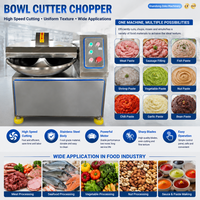 Mesin Pengaduk Daging Vacuum Bowl Cutter 50-800kg Stainless Steel Untuk Produksi Sosis dan Ham