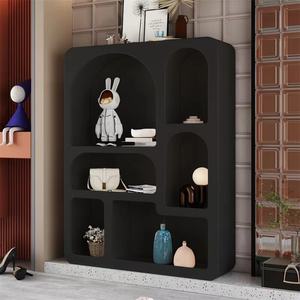 Armoire de rangement crème de style moderne et solide avec étagère pour la maison Grandes armoires de salon pour meubles de salon - Product Image 2