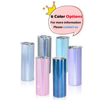 Stock entrepôt USA – Gobelets isothermes droits et fins en acier inoxydable blancs de 20 oz pour sublimation, avec paille et base en caoutchouc
