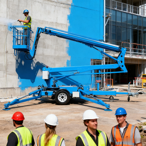 360 Spin 10m 12M 16m 18M 20m 22m Elevador de pluma telescópico con orugas Cherry Picker Spider Crawler Elevador de pluma con orugas - Product Image 4