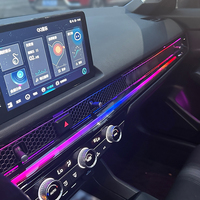 Lumière décorative LED d'intérieur de voiture TMPRO pour Honda Civic 11e génération 2022-2025, 64 couleurs, éclairage ambiant dynamique, garniture intérieure symphonique