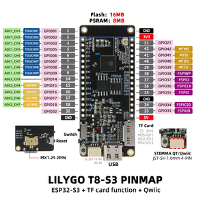 En stock LILYGO T8 S3 ESP32-S3 16MB Flash 8MB PSRAM WiFi Carte de développement - Product Image 5