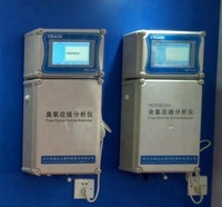 Schwimmen pool wasser Freies Chlor analysator + PH + temp analyzer Dosierung control