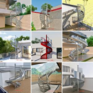 Escalera <span class=keywords><strong>de</strong></span> Caracol para Exteriores, Escalera <span class=keywords><strong>de</strong></span> Aluminio, Escalera <span class=keywords><strong>de</strong></span> Vidrio, Escalera <span class=keywords><strong>de</strong></span> Caracol, Escaleras <span class=keywords><strong>de</strong></span> <span class=keywords><strong>Segunda</strong></span> <span class=keywords><strong>Mano</strong></span>, Escalera <span class=keywords><strong>de</strong></span> Acero Inoxidable - Product Image 4