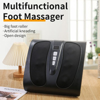 Masseur de pieds électrique, appareil de massage des pieds et des jambes avec fonction de pétrissage, chaleur et thérapie des pieds pour usage domestique