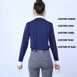 Camisetas ecuestres únicas ARLAN para mujer, polo ecuestre de manga larga, ropa ecuestre - Product Image 2