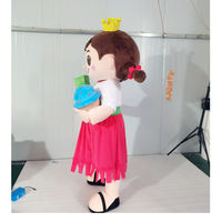 Costume de mascotte de fille en crème glacée Shengye personnalisé de haute qualité en matériau EVA, tailles S, L, XL, XXL, pour événements promotionnels
