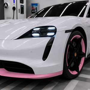 PET Vinyl <b>Wrap</b> strawberry <b>pink</b> High Gloss Anti Scratch Air Release Full Body Automotive Car <b>Wrap</b> Film Color Changing Film Roll - Product Image 5