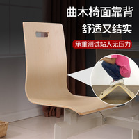 Ensemble table à manger et chaises intégrées de style moderne pour 4 à 8 personnes pour restaurants fast-food et cantines en bois