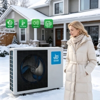 Pompe à chaleur air-eau monobloc 8KW EVI DC Inverter R290 à COP élevé et basse température pour chauffage domestique et ECS tout-en-un, compatible OEM