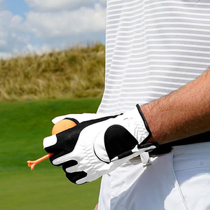 Groothandel Prijs Cabretta Lederen Golfhandschoenen Custom Logo Uitzonderlijke Kwaliteit Lederen Golfhandschoen - Product Image 5