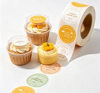 Étiquettes alimentaires personnalisées pour boulangerie, pour gâteaux, sandwichs, desserts et emballages de pain, autocollants adhésifs de qualité supérieure pour produits frais sortis du four