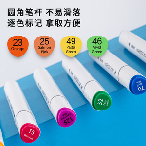 Deli Art Markers 12 24 36 48 60 80 Colors Double-Ended For Children Drawing - Product Image 2