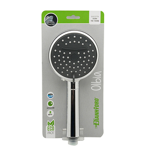 Soffione doccia Olbia 116mm a 2 getti in acciaio inox 304 con rubinetti termostatici, finitura lucida, getto a pioggia, per uso in appartamento - Product Image 2