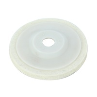 Disque rond en feutre de laine de 4 pouces, pour meuleuse d'angle 100, tampon de polissage-Blanc