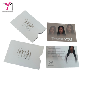 ชุดการ์ดซองจดหมายแบบมันเงา MUYANG ทุกสี พร้อมการ์ดขอบคุณ พร้อมเคล็ดลับดูแลเส้นผมสำหรับวิกผม ป้ายเสื้อผ้า - Product Image 3