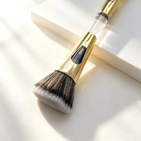 Brocha de Maquillaje de Doble Punta YRX 4 en 1, Brochas de Maquillaje Doradas con Logotipo Personalizado, Cruelty-free, Fabricante de Brochas de Maquillaje de Lujo OEM