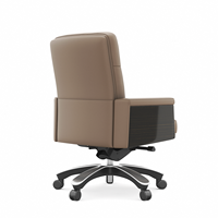 Nouvelle Chaise de Direction en Cuir, Vente Directe Usine, Dossier en Bois, Pivotante, Siège de Chef, Couleur et Matériau Personnalisables, Chaise de Bureau Moderne pour Manager