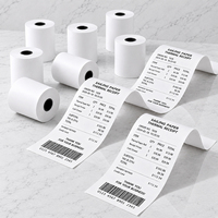 Papier thermique direct multicolore 57x30mm pour impression compacte sur terminal de point de vente