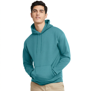 Cotton Fleece Hoodie Breathable <b>Waterproof</b> Unisex Style <b>Waterproof</b> Cotton Hoodie Fleece Fabric OEM Custom Logo - Product Image 1
