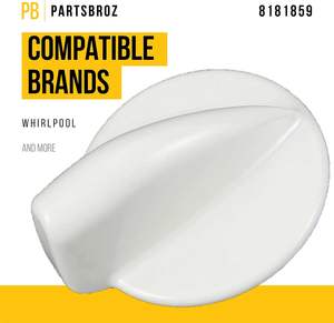 Whirlpool Perilla de Control Compatible, Lavadora Secadora <span class=keywords><strong>Broz</strong></span> WP8181859 Ultra Durable, Pieza de Repuesto PARA EL Hogar, Control de Plástico, 1 Año - Product Image 5
