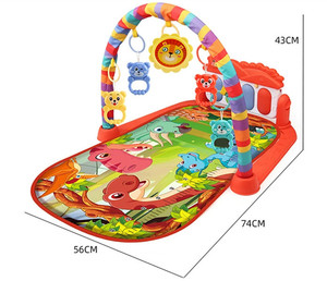 Alfombra multifuncional para gimnasio de bebé con Pedal, Piano y sonajero, juguetes de poliéster, actividad, Fitness y Manta para <span class=keywords><strong>dormir</strong></span> - Product Image 6