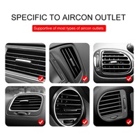Sensor Inframerah Penjepit Otomatis 360 Putar Pengisi Daya Nirkabel Mobil Pengisi Daya Cepat 10W QC4.0 5V/2A Dudukan Ventilasi Udara Ponsel Emas/Perak