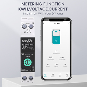 Interrupteur relais <span class=keywords><strong>Tasmota</strong></span> WiFi, disjoncteur 1-63A, compteur de puissance MQTT DIY, protection contre les surtensions et les surintensités TONGOU - Product Image 6
