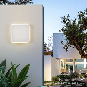 Applique murale extérieure carrée, étanche IP65, lampe murale LED pour jardin, cour, couloir, escalier - Product Image 2