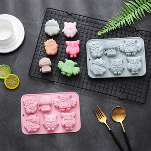 แม่พิมพ์ช็อกโกแลตซิลิโคนแบบพลิกได้ รุ่น 2026 Owl Baking Tools เป็นมิตรกับสิ่งแวดล้อม 100% สำหรับทำขนม ลูกอม สบู่ทำมือ และเค้ก - Product Image 1