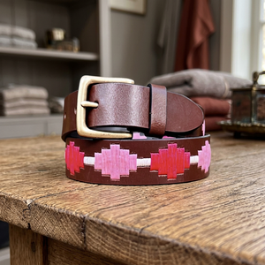 Cinturón Casual de Cuero Vacuno para Hombre, Diseño Floral Vintage, Ecológico, Ligero y Duradero, Hebilla de Acero, Ancho de 3.8 CM, 140 CM de Largo - Product Image 1