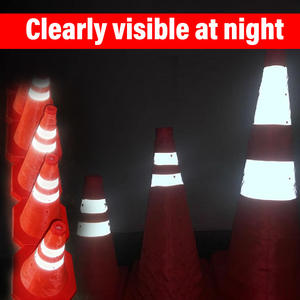 Plastic Wegbarrière Kegelverkeer Voor Parkeerbeperkingen Essentiële Voorziening Voor Weg - Product Image 5