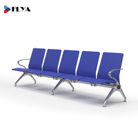 Chaise d'attente pour passagers à 3 places, en polyuréthane, pour aéroport, sièges en rangée pour les espaces publics