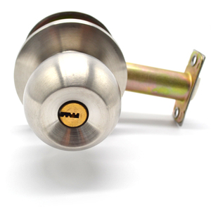 Hochwertige Edelstahl-Zylinderschloss-Kugel tür Zink material Verzinktes Finish Anpassbare Verpackungs optionen Beutel lauf - Product Image 1