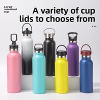 Gourde isotherme portable en acier inoxydable de style transfrontalier, surdimensionnée, moderne et minimaliste, pour le sport et la course en extérieur