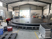 Plateforme extérieure antidérapante en aluminium de 7,3 m (24 pi) avec verrouillage par came LED, personnalisable TUV, pour scène ronde facile à installer