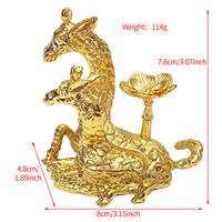 Porte-boule de cristal girafe personnalisé ornements de bureau conception gratuite artisanat en métal décoration de la maison articles cadeaux souvenirs