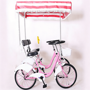 Vélo familial haute performance, stable et durable avec auvent <span class=keywords><strong>pour</strong></span> les courses au marché en plein air et les trajets à vélo - Product Image 3