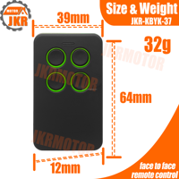Meilleure vente 4CH émetteur RF sans fil 433MHz ventilateurs muraux télécommande avec coque noire verte clone de signal face à face