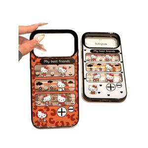 <span class=keywords><strong>Coque</strong></span> de téléphone transparente motif léopard de dessin animé mignon KT, compatible avec iPhone 17 Pro Max/16/15/14/13/12/11 - Product Image 5