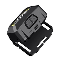 Lampe frontale LED rechargeable haute puissance, étanche IP44, avec détecteur de mouvement, lumières rouges/vertes/lumière du jour, charge USB Type-C, portée de 120 m