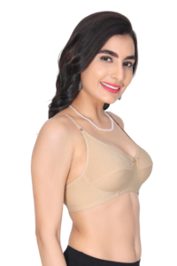 Soutien-gorge en coton uni pour femme, couvrant entièrement la poitrine |   Soutien-gorge quotidien doux et respirant |   Sangles réglables |   U-Back |   Fermeture au dos |   A–E - Product Image 2