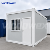 VICDOWEX Maison conteneur modulaire contemporaine et flexible en kit pour bureaux/entrepôts et solutions de campements modulaires