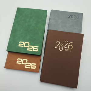 Agenda Personalizada 2026 A5, Cuaderno de Negocios de Cuero, Planificador con Cubierta Suave de PU y Marcador de Cinta - Product Image 1