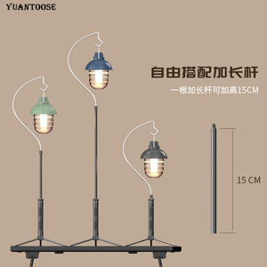 Trépied télescopique Yuantoose pour l'extérieur, support de lampe en alliage d'aluminium, pliable et portable, avec crochet pour une utilisation en extérieur - Product Image 3