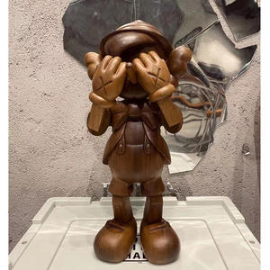 Alta calidad 26cm artesanías de madera mal Pinocao escultura negro nogal madera acción muñecas recoger juguetes estatua - Product Image 6