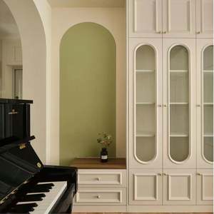 American Shaker High-end Series Raw Wood Mixed with Oil and Baked Paint Master Bedroom <b>Wardrobe</b> - Product Image 4